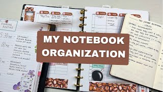 How I Organize My Notebook notebook organization [upl. by Caassi256]