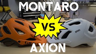 Giro Montaro vs POC Axion  Mountain Bike Helmet Comparison [upl. by Lehmann813]