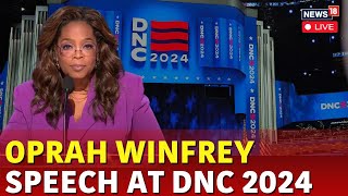 DNC Live  Oprah Winfrey Speech Live At DNC Day 3  Kamala Harris  Tim Walz  Bill Clinton  N18G [upl. by Eartnoed]