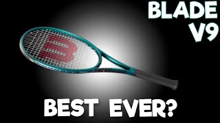 WILSON BLADE V9 REVIEW  MATCH PLAY [upl. by Ydnec]