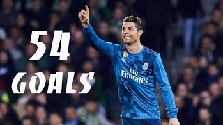 Cristiano Ronaldo All 54 Goals ● 201718 ● HD 1080p ● ENGLISH COMMENTARY [upl. by Eerised]