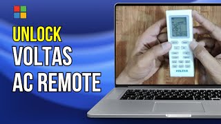 How to Unlock Voltas AC Remote🔒 [upl. by Llerraj]