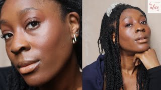 GRWM ROSY PINK MAKEUP ROUTINE ft SUPERGOOP UNSEEN SUNSCREEN  SIMPLE MAKEUP ON DARK SKIN  byalicexo [upl. by Etyam]