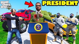 Franklin Trying To Find THE KILLER OF PRESIDENT And PM In GTA 5  SHINCHAN and CHOP [upl. by Divadleahcim]