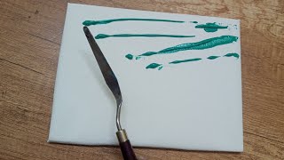 easy acrylic painting for beginners canvaspainting abstractpainting asmr acrylicpainting [upl. by Aehtela]