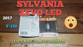 😱quotSYLVANIA ZEVOquot😱 LED LICENSE PLATE LIGHTS👍2017 F150 [upl. by Kerril]