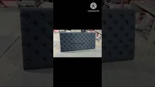 Diy upholstered headboard panel furniture bed diy shorts shortsfeed [upl. by Aicilak761]