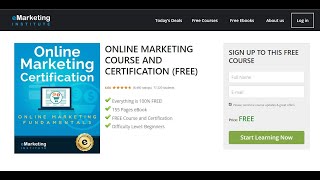 Online Marketing Course And Certification ✔  All Exam Question With Solution emarketinginstitute 🔥 [upl. by Auqemahs]