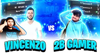 Vincenzo vs 2B Gamer Squad  Garena Free Fire [upl. by Natehc]