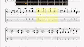 Anthrax Antisocial GUITAR 2 TABLATURE [upl. by Alenson]