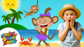 Monkey Dance Party 🐒 Best Summertime SingAlong for Kids [upl. by Octavius]