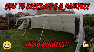 HOW TO SET UP A 13 X 26 4 X 8M MARQUEE PARTY TENT IN 90 MINUTES [upl. by Mencher798]