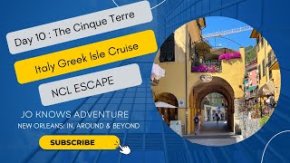 Cruise Vlog Day 10  The Cinque Terra  Italy Greek Isle  NCL Escape [upl. by Avlis]