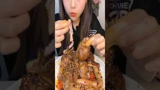 Mukbangers eating the recommended serving size in ONE BITE EP6 tiktok douyin Shorts [upl. by Sesylu]