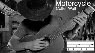 Motorcycle  Accurate Guitar Tutorial w TAB  Colter Wall [upl. by Yordan]