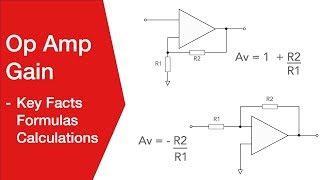 Op Amp Gain  Details Calculations Formulas [upl. by Adlesirc]