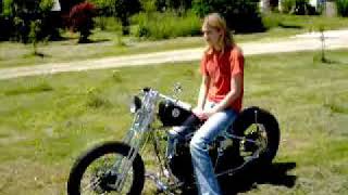 Chloes first spin on the Hardknock Bobber [upl. by Harac803]