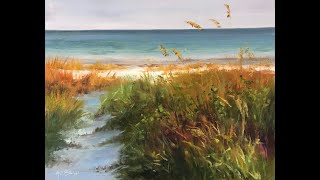 How To a Seascape Painting in Oils Tutorial [upl. by Airdnek]