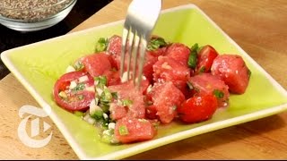 Watermelon and Tomato Salad  The New York Times [upl. by Ano]