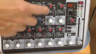 Mini Mixer Behringer Xenyx QX1202USB Test riêng cho anh khách HT [upl. by Oigolue420]