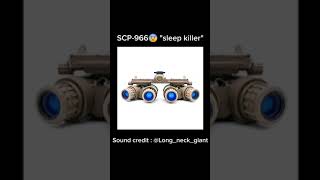 SCP966 quotsleep killerquot short scpfundation [upl. by Shulman]