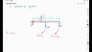 Equilibrio Rotacional Calcula el valor del peso P del extremo izquierdo de la barra [upl. by Fong]