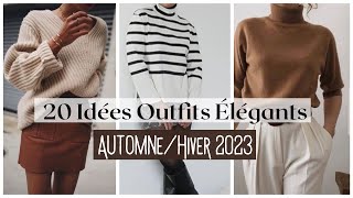 🍂Garde Robe capsule 20 Idées Outfits élégants à porter cet AutomneHiver [upl. by Eaves112]