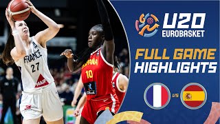 Final France 🇫🇷 vs Spain 🇪🇸  Extended Highlights  FIBA U20 Womens EuroBasket 2024 [upl. by Eedeed597]