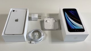 iPhone SE Unboxing White [upl. by Heyman]