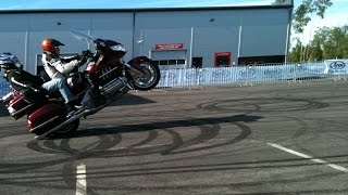 Janne Uskali show how to wheelie 420kg Honda Gold Wing [upl. by Enilrae]