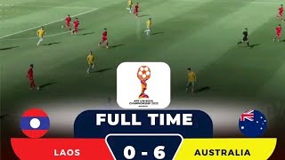 HIGHLIGHT LAOS VS AUSTRALIA 06 Asean U19 Championship 2024 [upl. by Dnalrag]