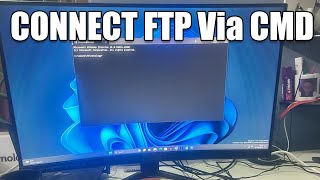 How To Connect and Login FTP Server using CMD on Windows 11 [upl. by Aicilas664]