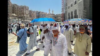 Hajj  à La Mecque les pèlerins accablés par la chaleur [upl. by Eelaroc]