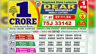 27112024100 baje ka result nagaland state lottery [upl. by Buine]