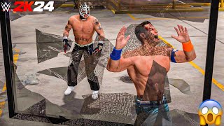 Rey Mysterio vs John Cena  WWE 2K24  Gameplay  XBOX Series S  Backstage Brawl [upl. by Yendahc728]