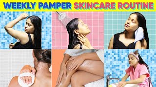 14 Feminine Hygiene Hacks 🧖‍♀️My Pamper Skincare Shower Routine For Glowing Skin Shower shaving etc [upl. by Aneerak]