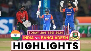 IND vs BAN 2nd T20 Highlights 2024  India vs Bangladesh Highlights 2024  Nitish Reddy Batting [upl. by Joycelin]