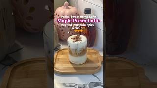 Maple Pecan Latte 🍁☕️ recipe homecafe fallrecipe coffee [upl. by Shaver53]