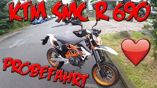 KTM SMCr 690 Probefahrt  Wheelies  Schlechtes Wetter [upl. by Hillhouse974]