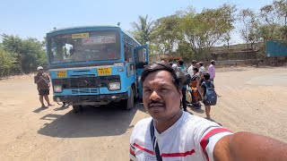 Nashik To Manmad Via Chandwad MSRTC Non AC Bus Journey [upl. by Cuthburt]