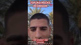 TOPURIA shuts down MCGREGOR with EPIC response after CRITICISM [upl. by Gulick]