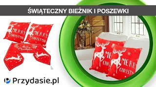 Zestaw świąteczny bieżnik na stół  2x poszewka na poduszkę jaśka 9978  PrzydaSiePL [upl. by Egor]