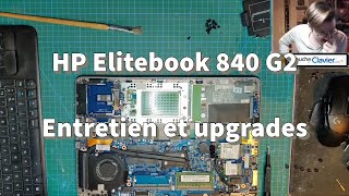 HP Elitebook 840 G2  Entretien et upgrades [upl. by Orms]