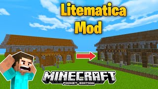 How To DOWNLOAD LITEMATICA In Minecraft Bedrock  Pocket Edition  Litematica Mcpe [upl. by Wootan]