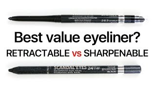 Retractable Vs Traditional Eyeliner  Which goes further  THE MAKEUP BREAKUP [upl. by Tolland351]