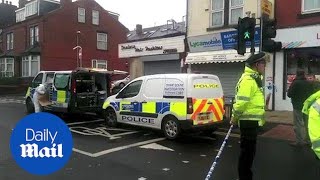 Police at scene of murder of 17yearold in Beeston Leeds  Daily Mail [upl. by Matheson]