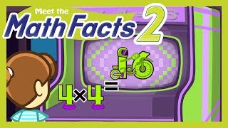 Meet the Math Facts Multiplication amp Division  4 x 4  16 [upl. by Ennaeirb]