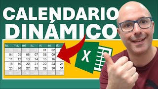 ✅ CALENDARIO DINÁMICO EN excel [upl. by Nnor]