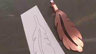 Jewelry Copper Leaf Sawing Project [upl. by Nishi124]