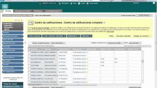 Como Calificar y Centro de Calificaciones Blackboard 9 1 [upl. by Akisey649]